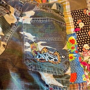 JNCO Camouflage Women Shorts Cargos